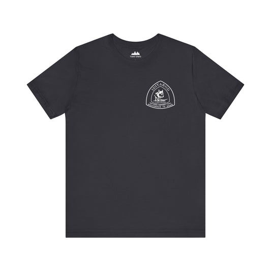 IDITAROD Alaska Trail Race Souvenir Tee in White Print