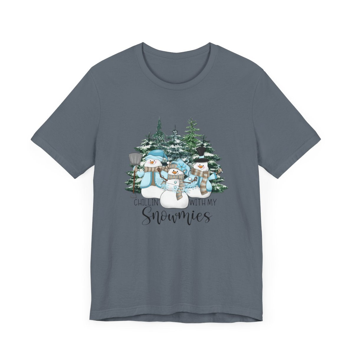 Chillin With My Snowmies Forest Short Sleeve Tee