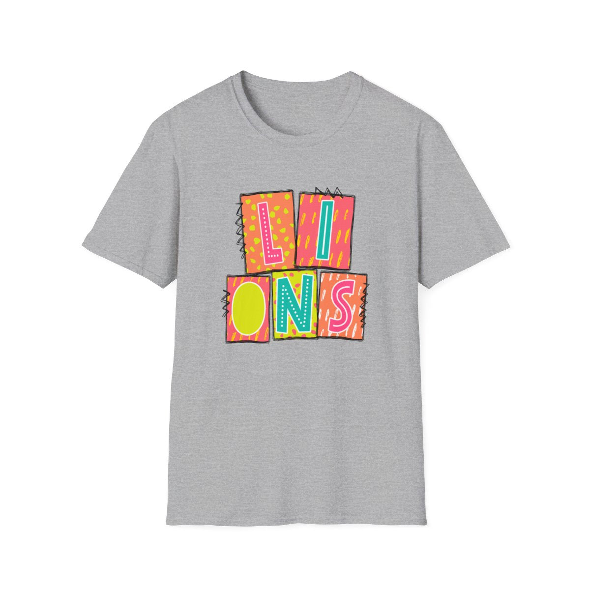 Lions Neon Blocks Short Sleeve Tee