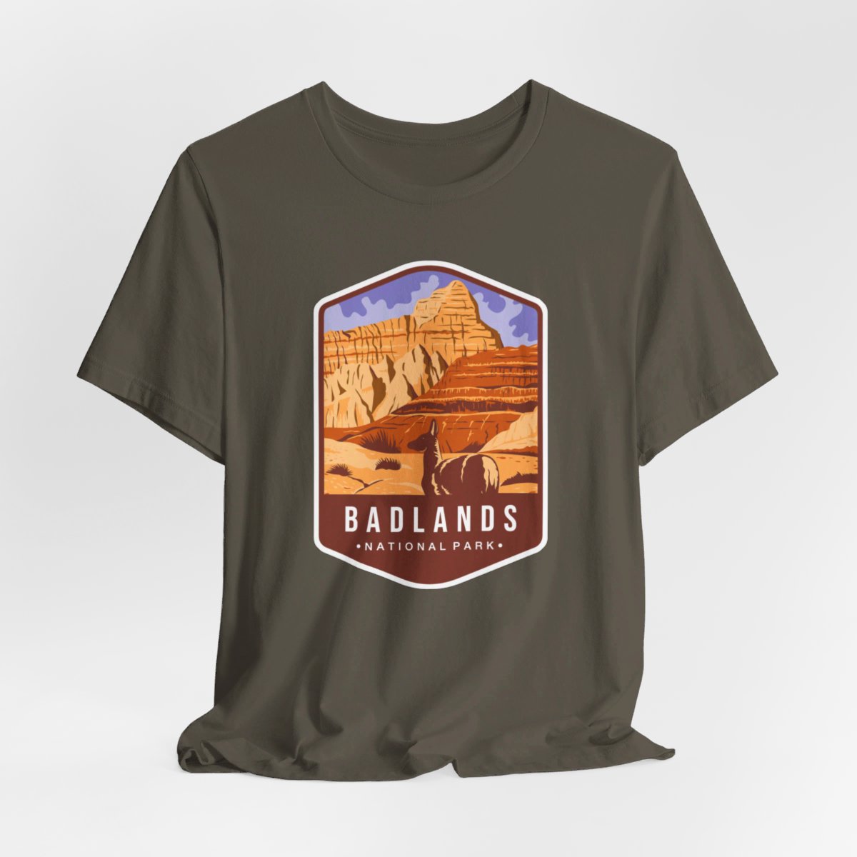 Badlands National Park Color Badge 01 Short Sleeve Tee