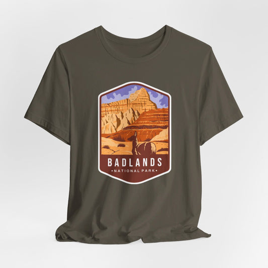 Badlands National Park Color Badge 01 Short Sleeve Tee