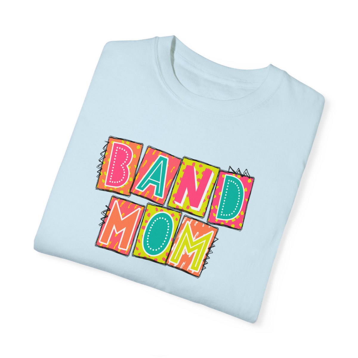 Band Mom Neon Blocks Short Sleeve Tee