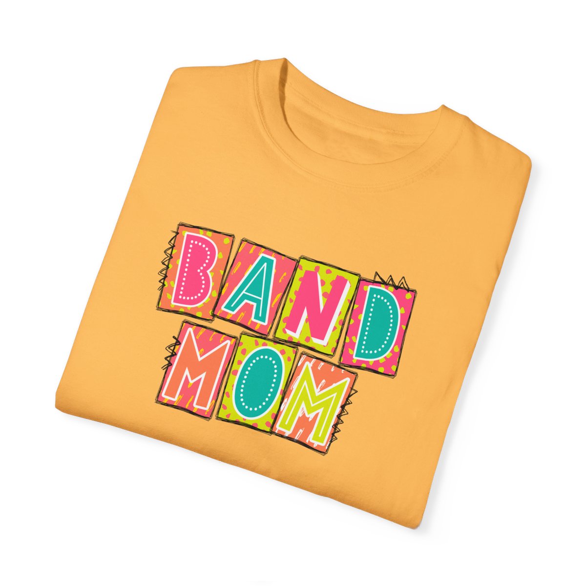 Band Mom Neon Blocks Short Sleeve Tee
