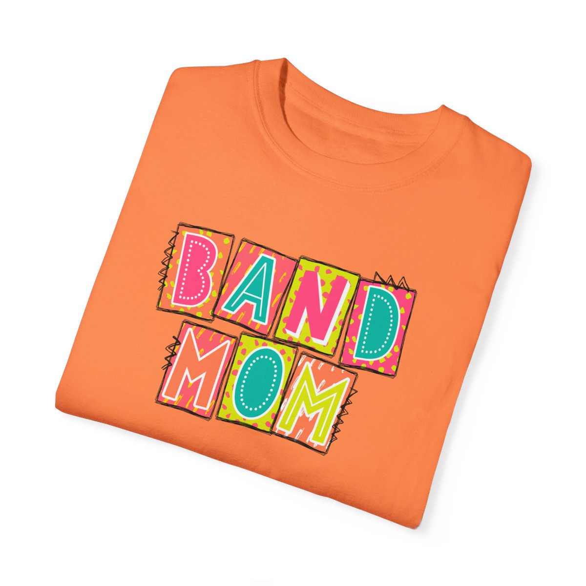 Band Mom Neon Blocks Short Sleeve Tee