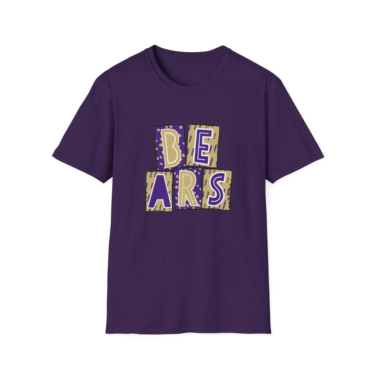 Bears Purple and Gold (High School) Short Sleeve Tee