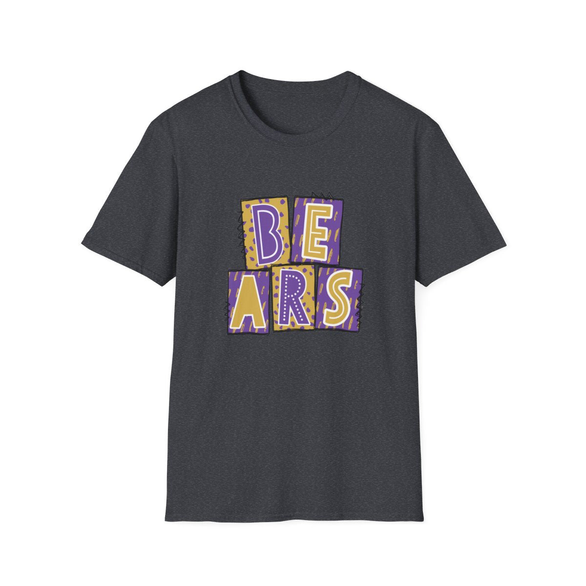 Bears Purple and Gold (Elementary) Short Sleeve Tee