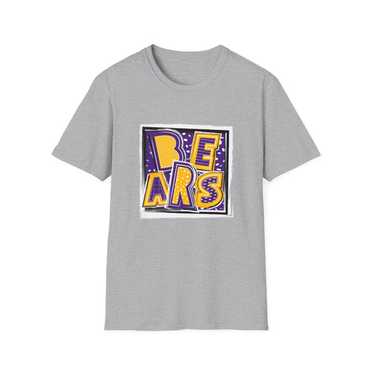 Bears Purple and Gold2 Short Sleeve Tee