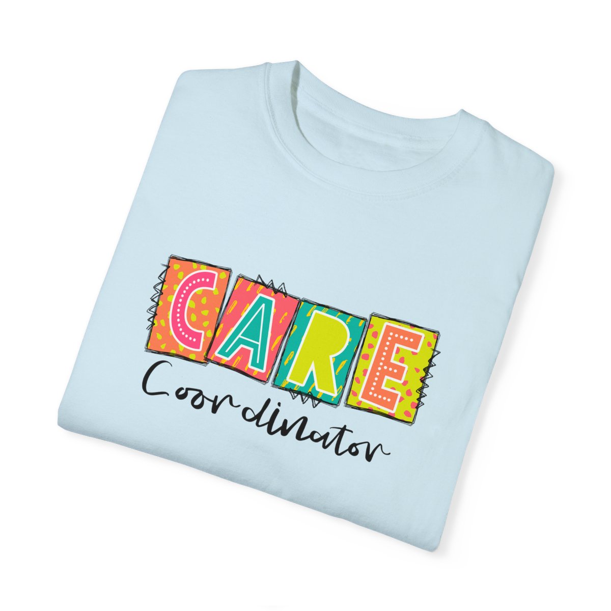 Care Coordinator Neon Blocks Short Sleeve Tee