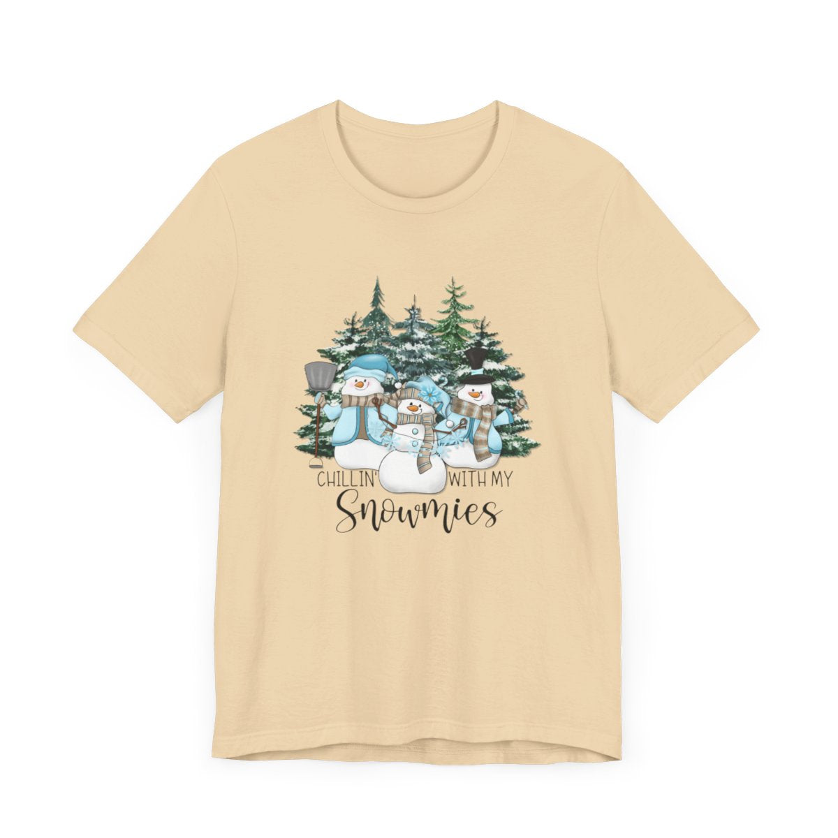 Chillin With My Snowmies Forest Short Sleeve Tee
