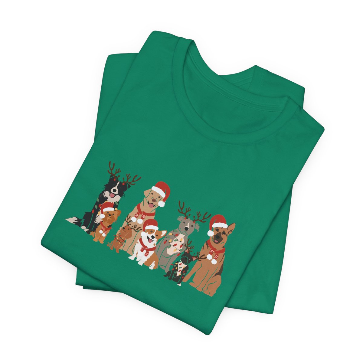 Christmas Dogs Short Sleeve Tee