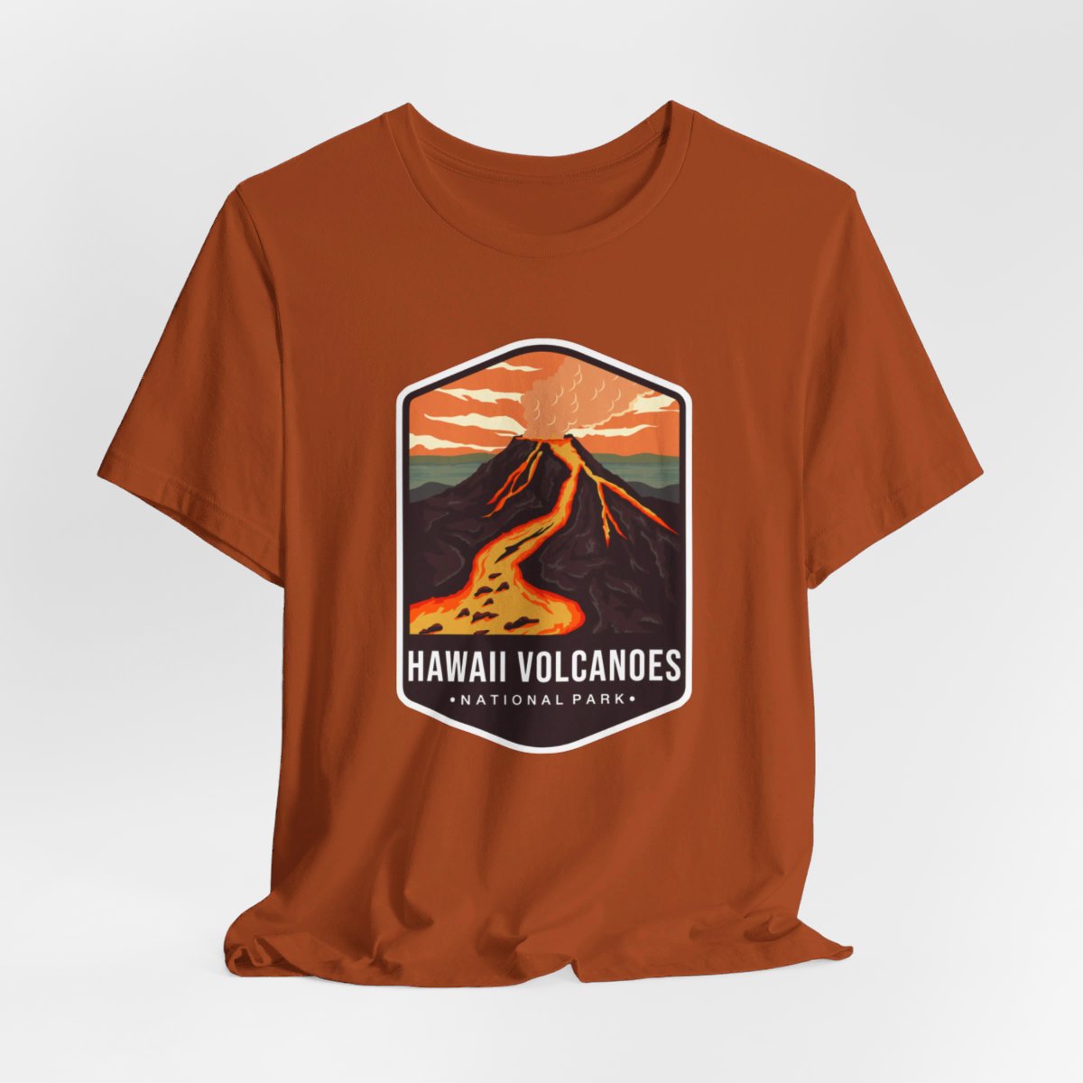 Hawaii Volcanoes National Park Color Badge 01 Short Sleeve Tee