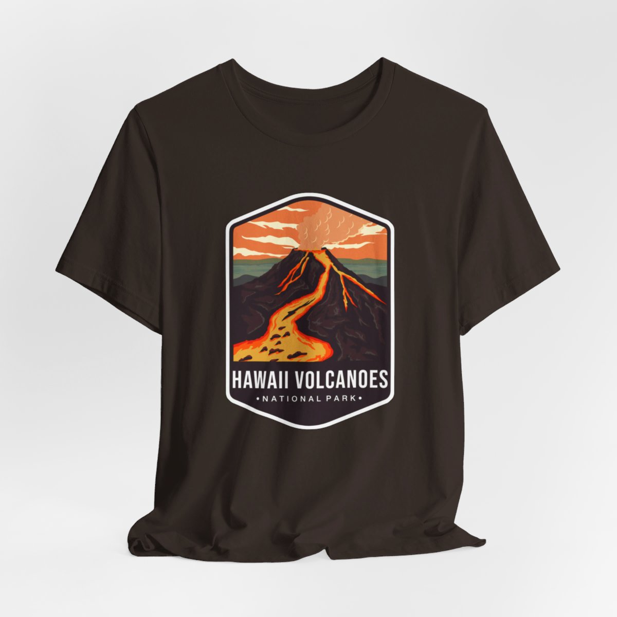 Hawaii Volcanoes National Park Color Badge 01 Short Sleeve Tee