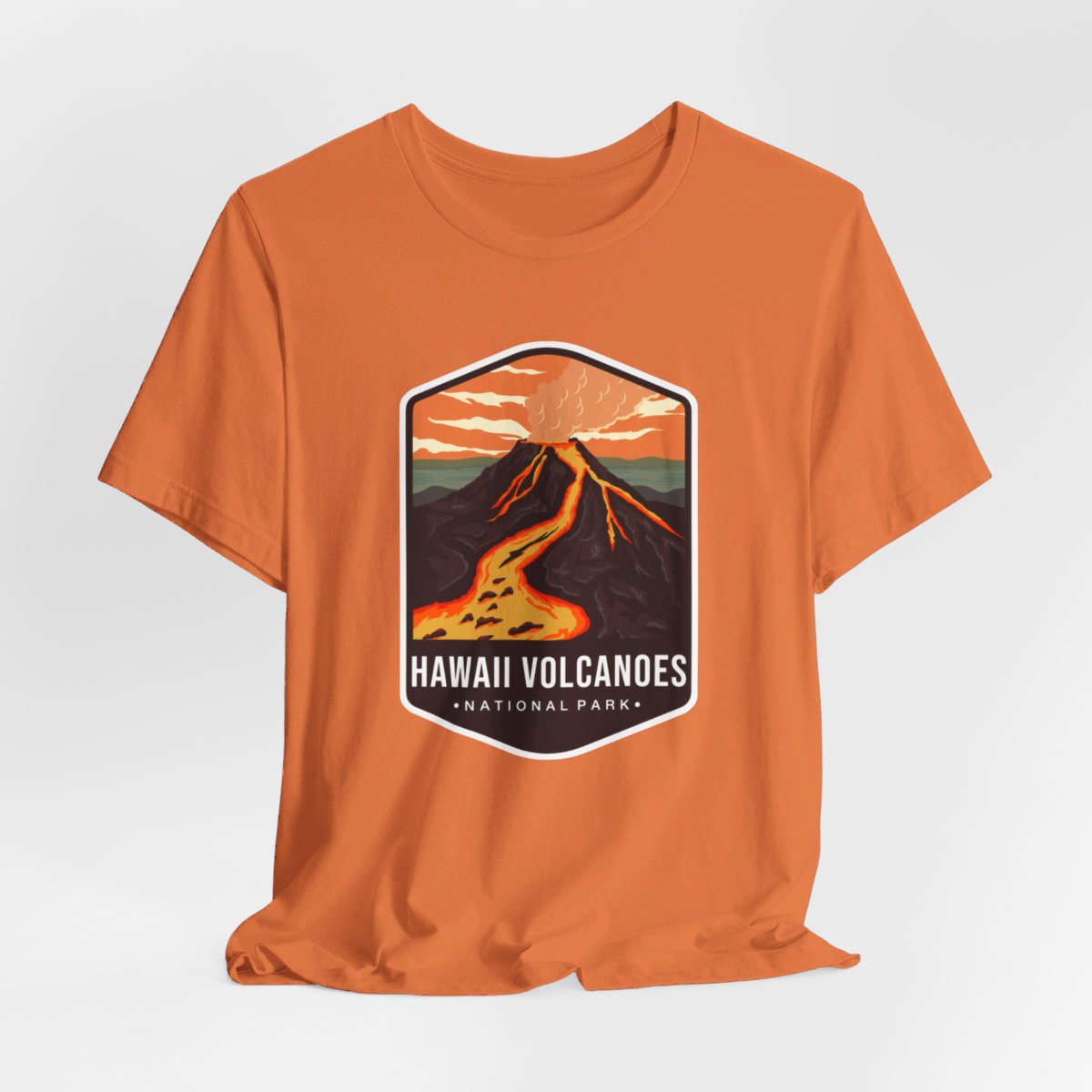 Hawaii Volcanoes National Park Color Badge 01 Short Sleeve Tee