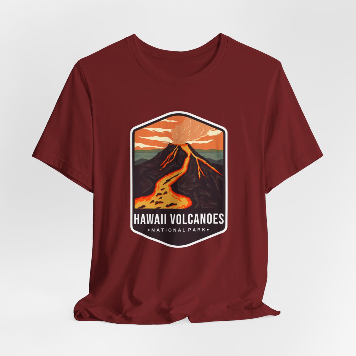 Hawaii Volcanoes National Park Color Badge 01 Short Sleeve Tee