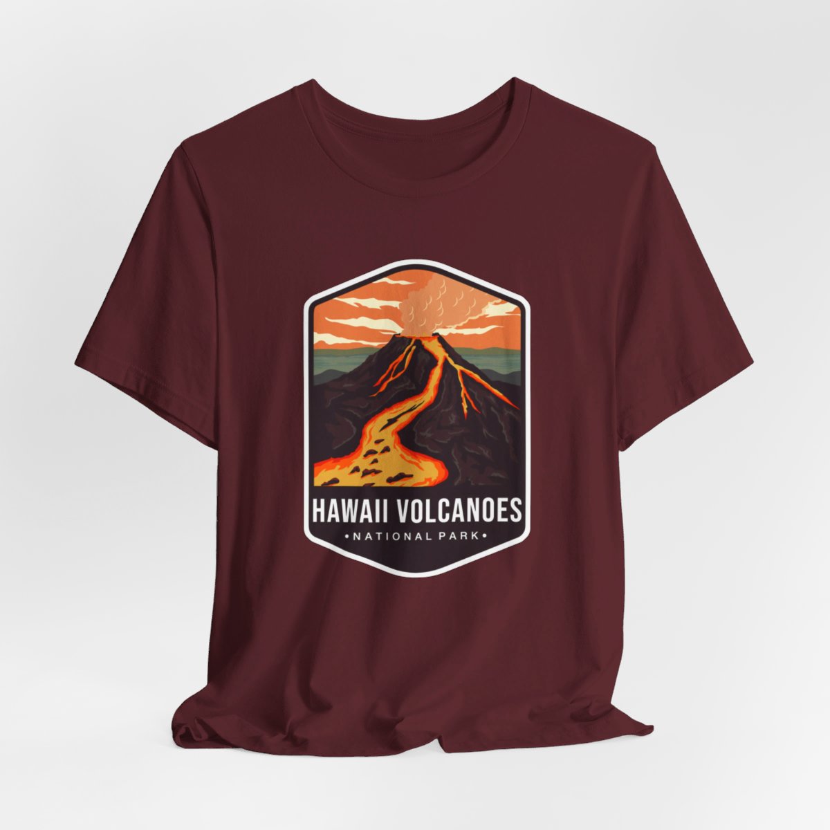 Hawaii Volcanoes National Park Color Badge 01 Short Sleeve Tee