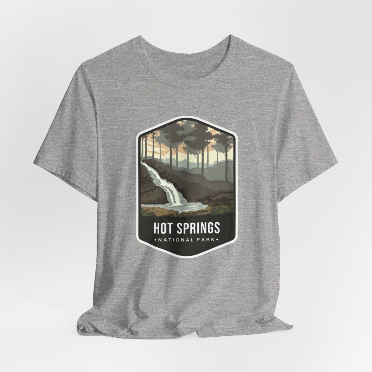 Hot Springs National Park Color Badge 01 Short Sleeve Tee