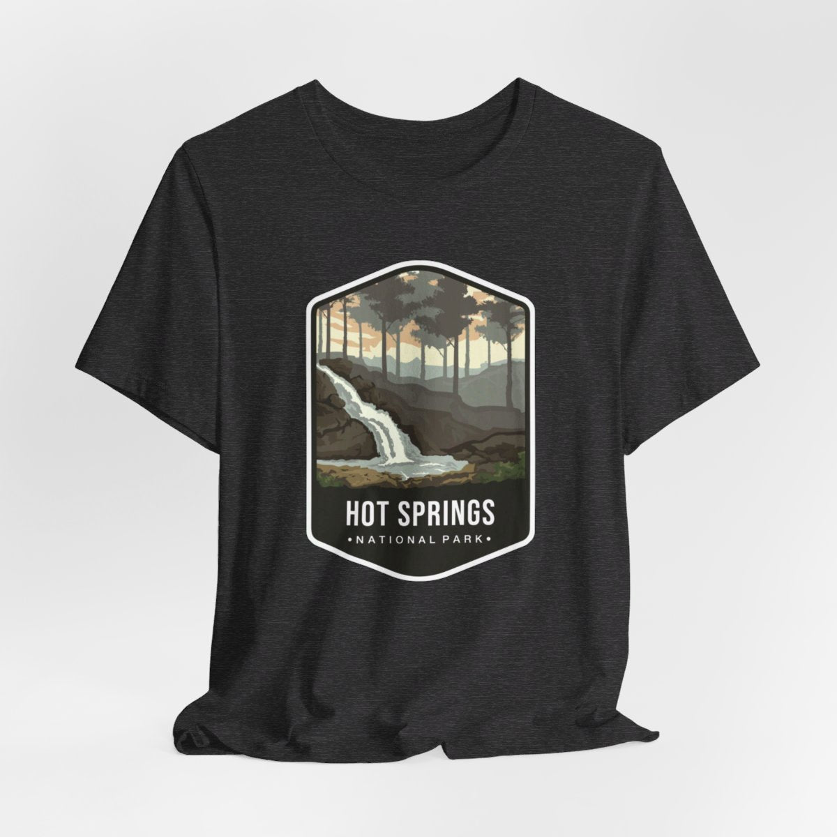 Hot Springs National Park Color Badge 01 Short Sleeve Tee