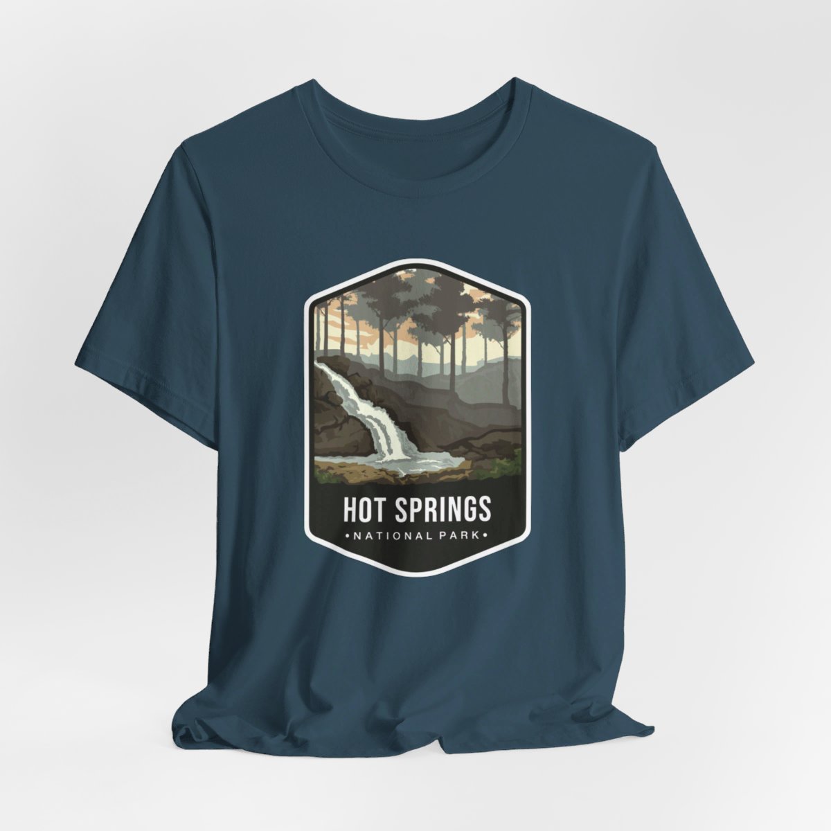 Hot Springs National Park Color Badge 01 Short Sleeve Tee