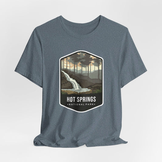 Hot Springs National Park Color Badge 01 Short Sleeve Tee