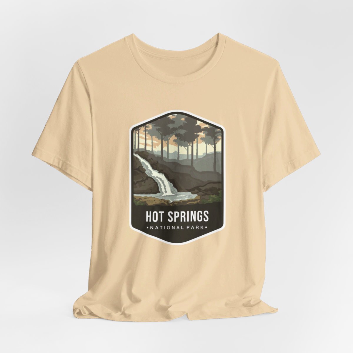 Hot Springs National Park Color Badge 01 Short Sleeve Tee