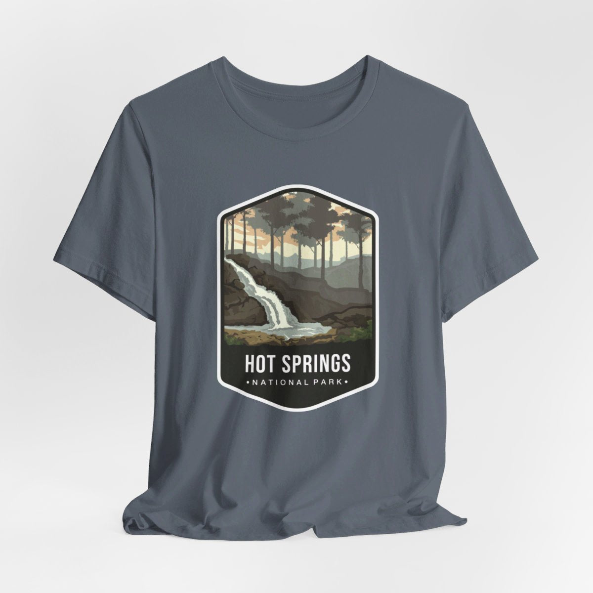 Hot Springs National Park Color Badge 01 Short Sleeve Tee