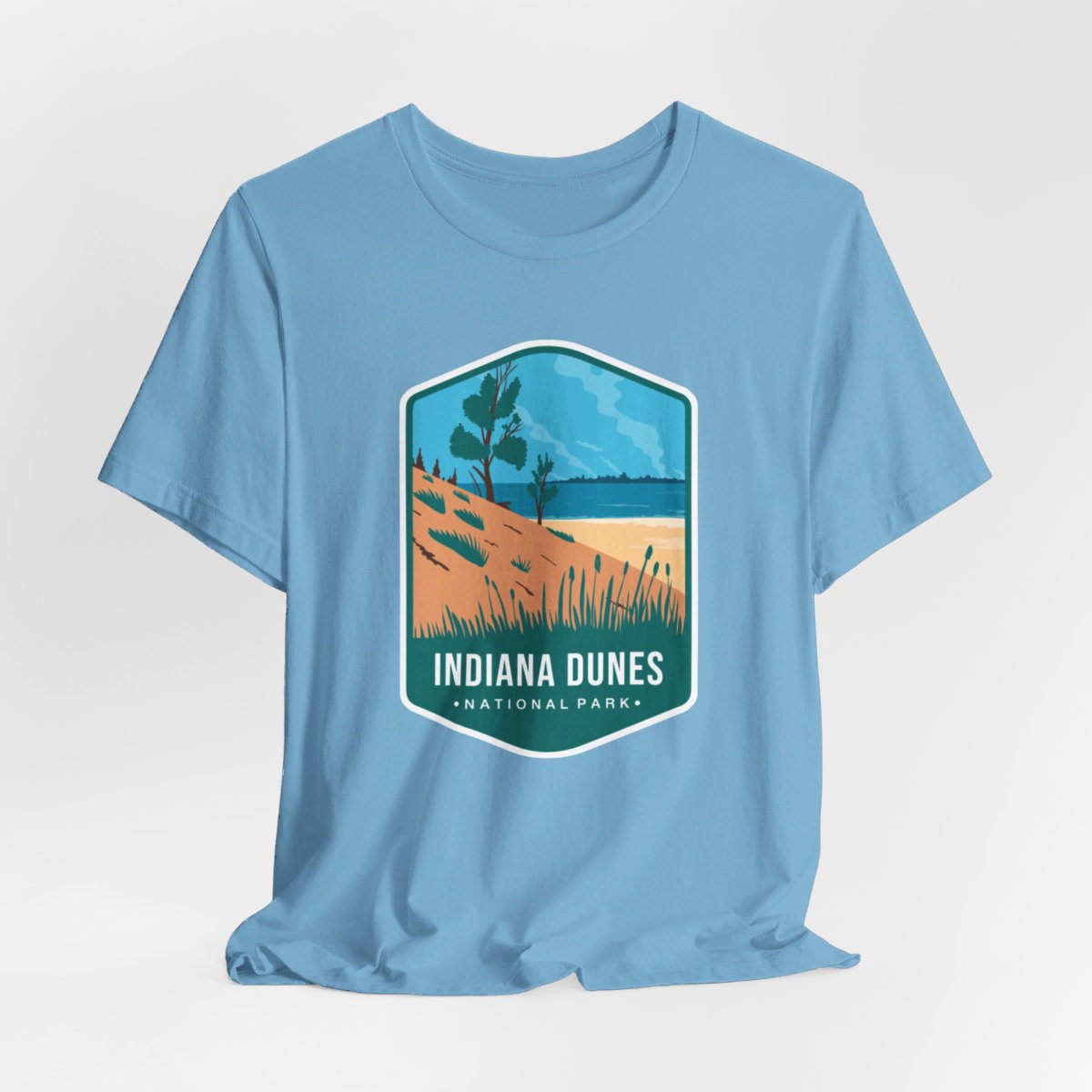 Indiana Dues National Park Color Badge 01 Short Sleeve Tee