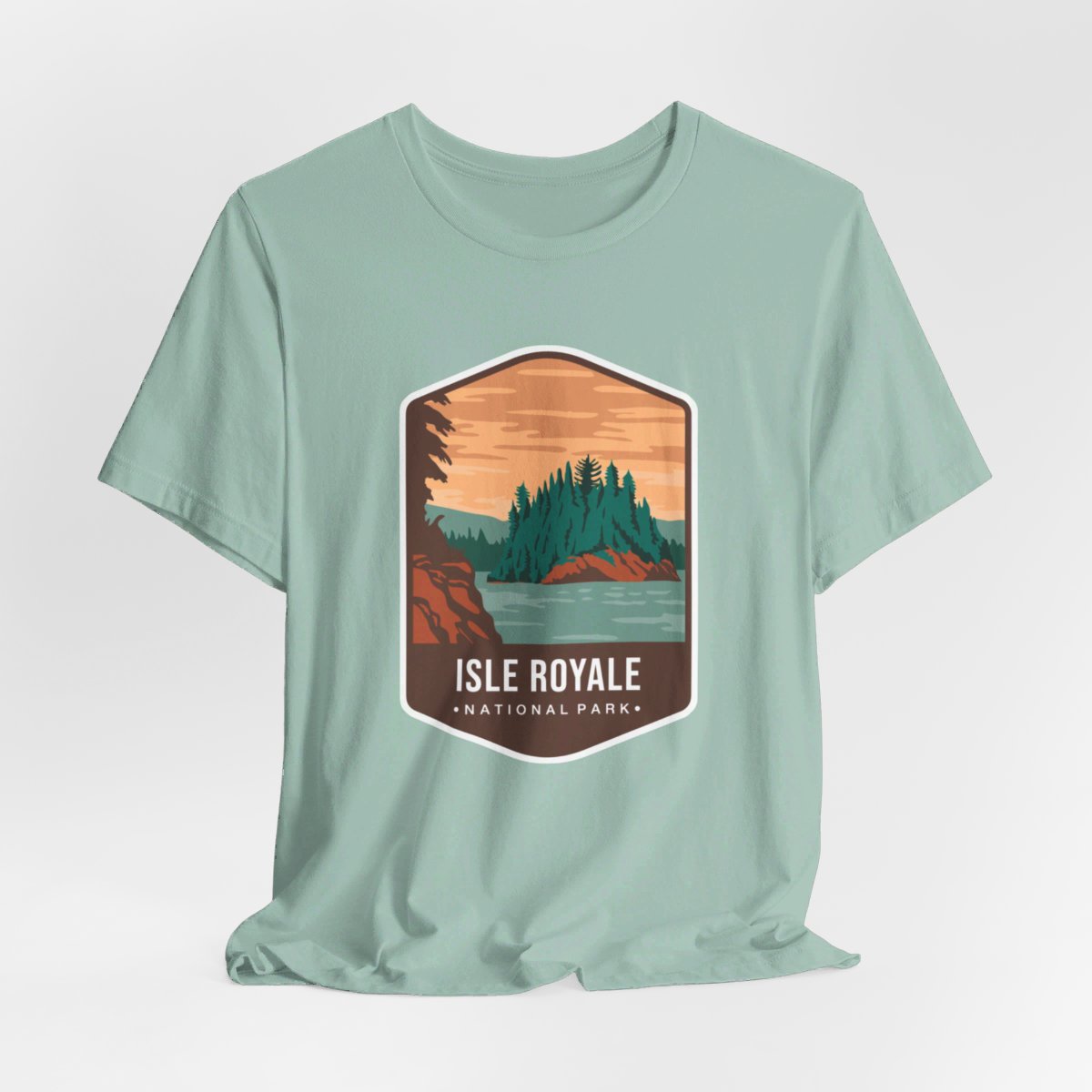 Isle Royale National Park Color Badge 01 Short Sleeve Tee