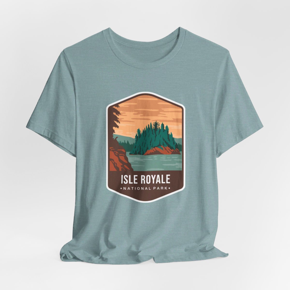 Isle Royale National Park Color Badge 01 Short Sleeve Tee