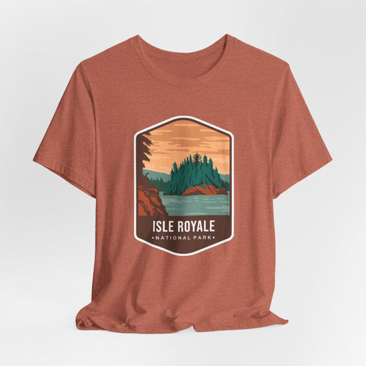 Isle Royale National Park Color Badge 01 Short Sleeve Tee