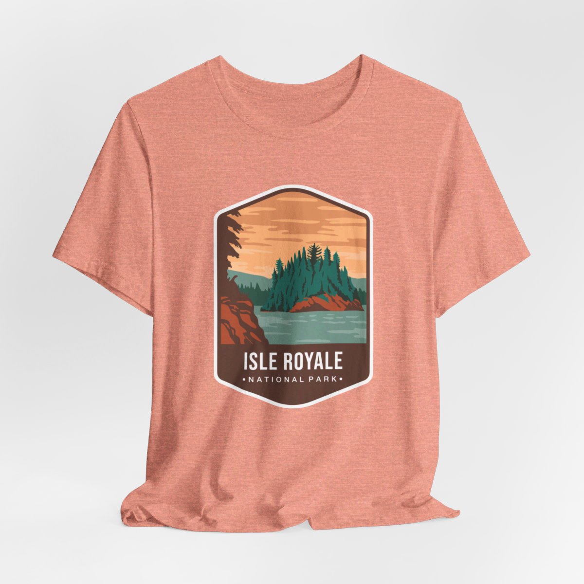Isle Royale National Park Color Badge 01 Short Sleeve Tee