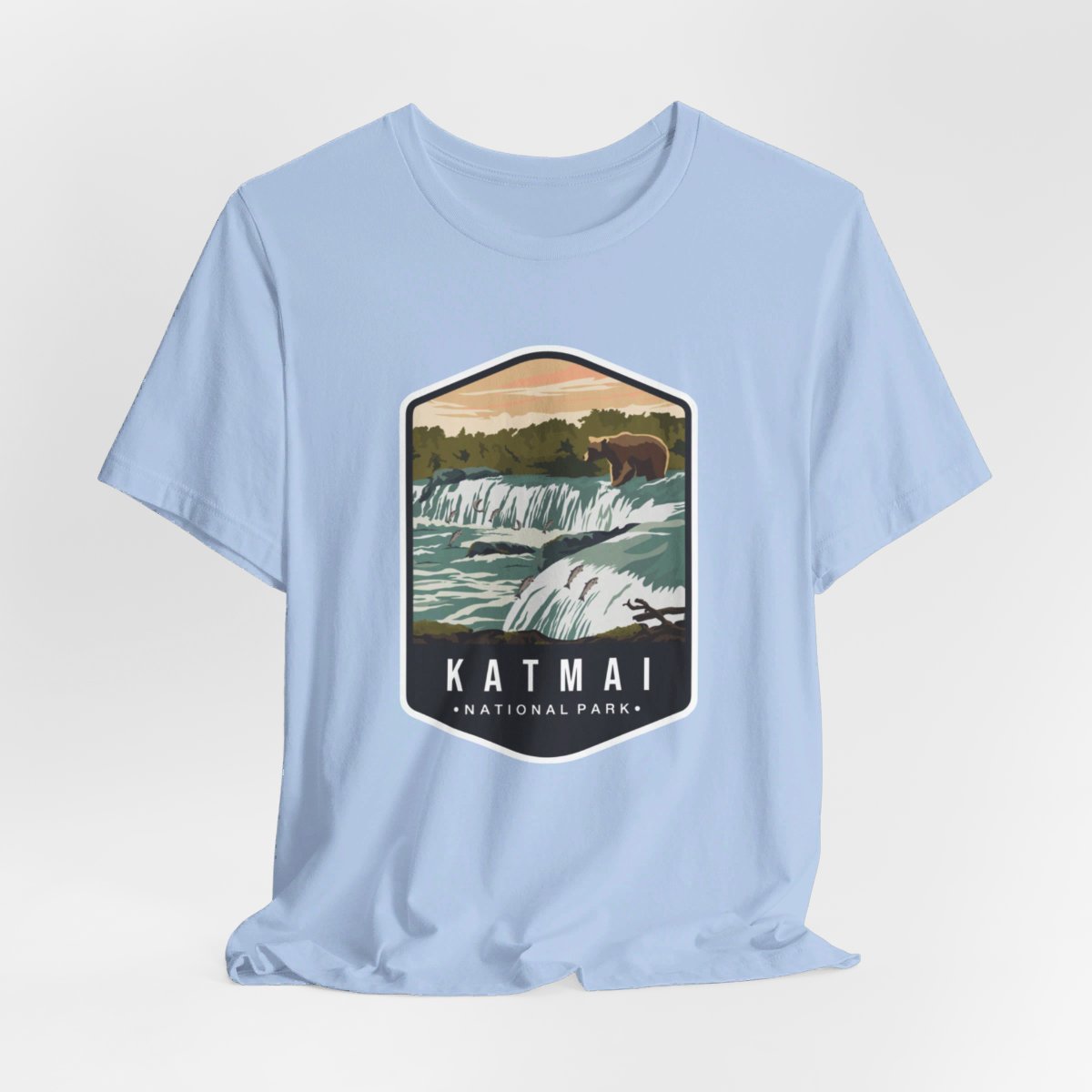 Katmai National Park Color Badge 01 Short Sleeve Tee