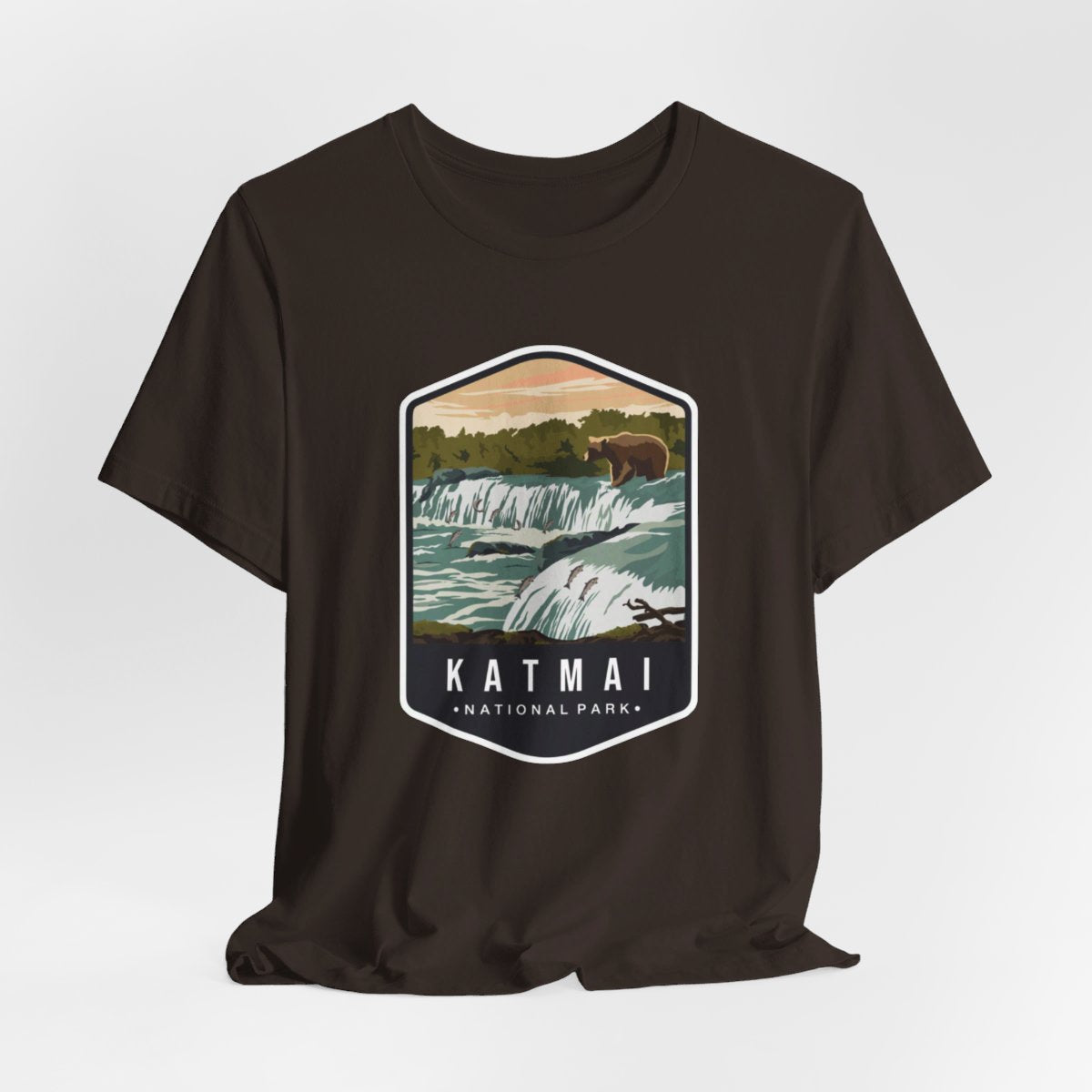 Katmai National Park Color Badge 01 Short Sleeve Tee