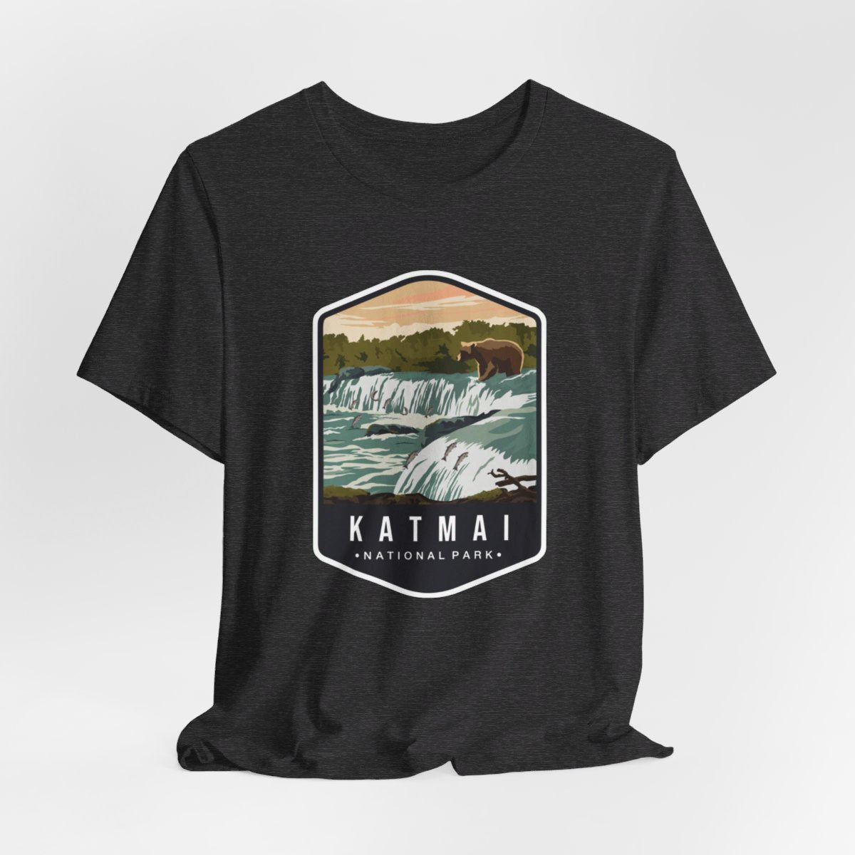 Katmai National Park Color Badge 01 Short Sleeve Tee
