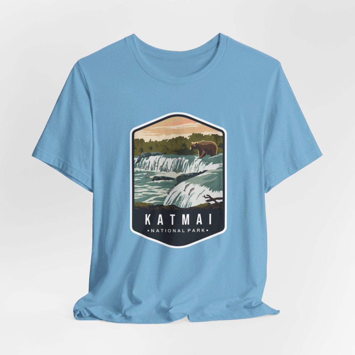 Katmai National Park Color Badge 01 Short Sleeve Tee