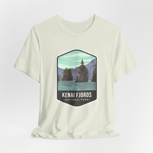Kenai Fjords National Park Color Badge 01 Short Sleeve Tee