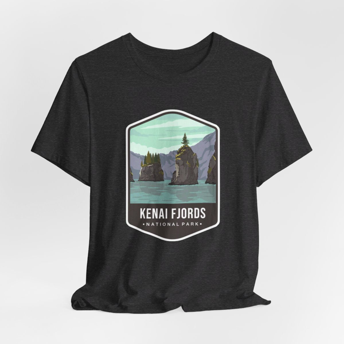 Kenai Fjords National Park Color Badge 01 Short Sleeve Tee