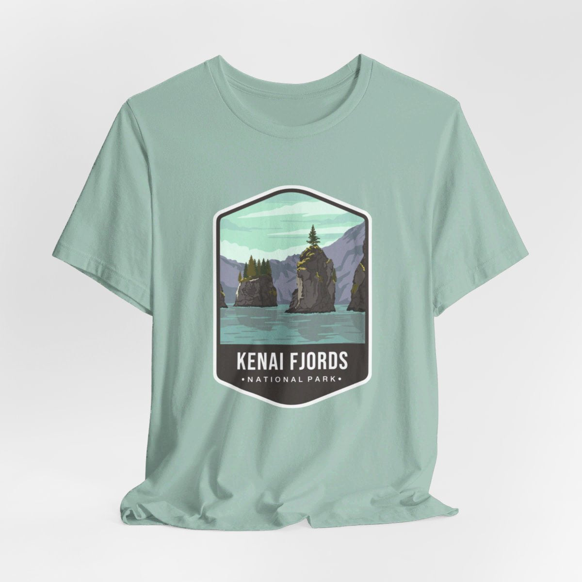 Kenai Fjords National Park Color Badge 01 Short Sleeve Tee