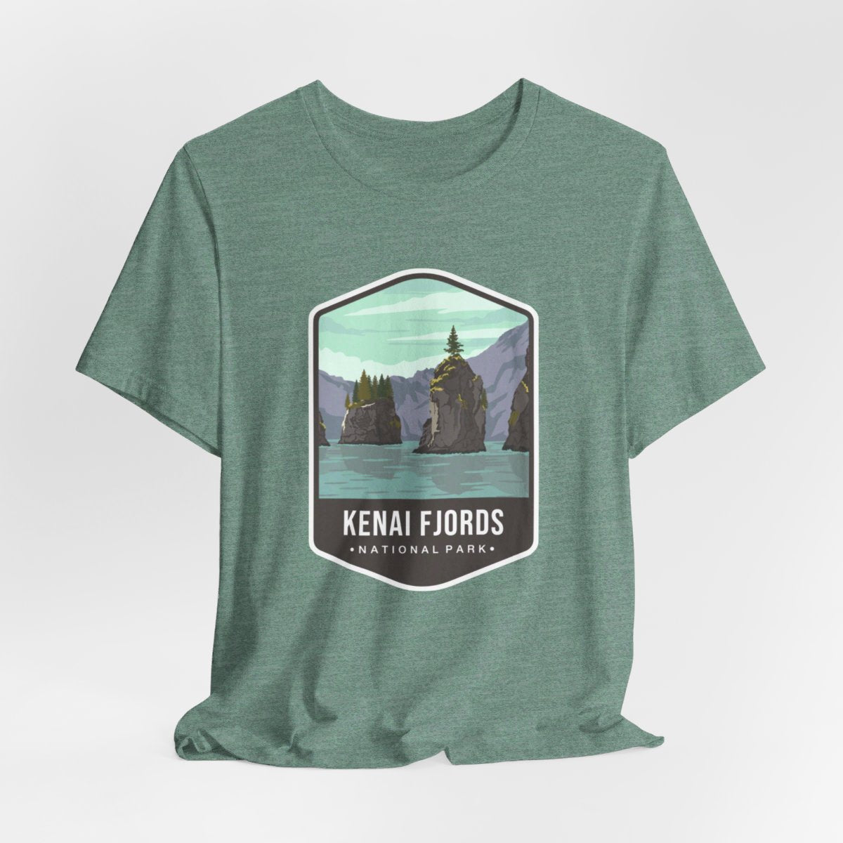 Kenai Fjords National Park Color Badge 01 Short Sleeve Tee