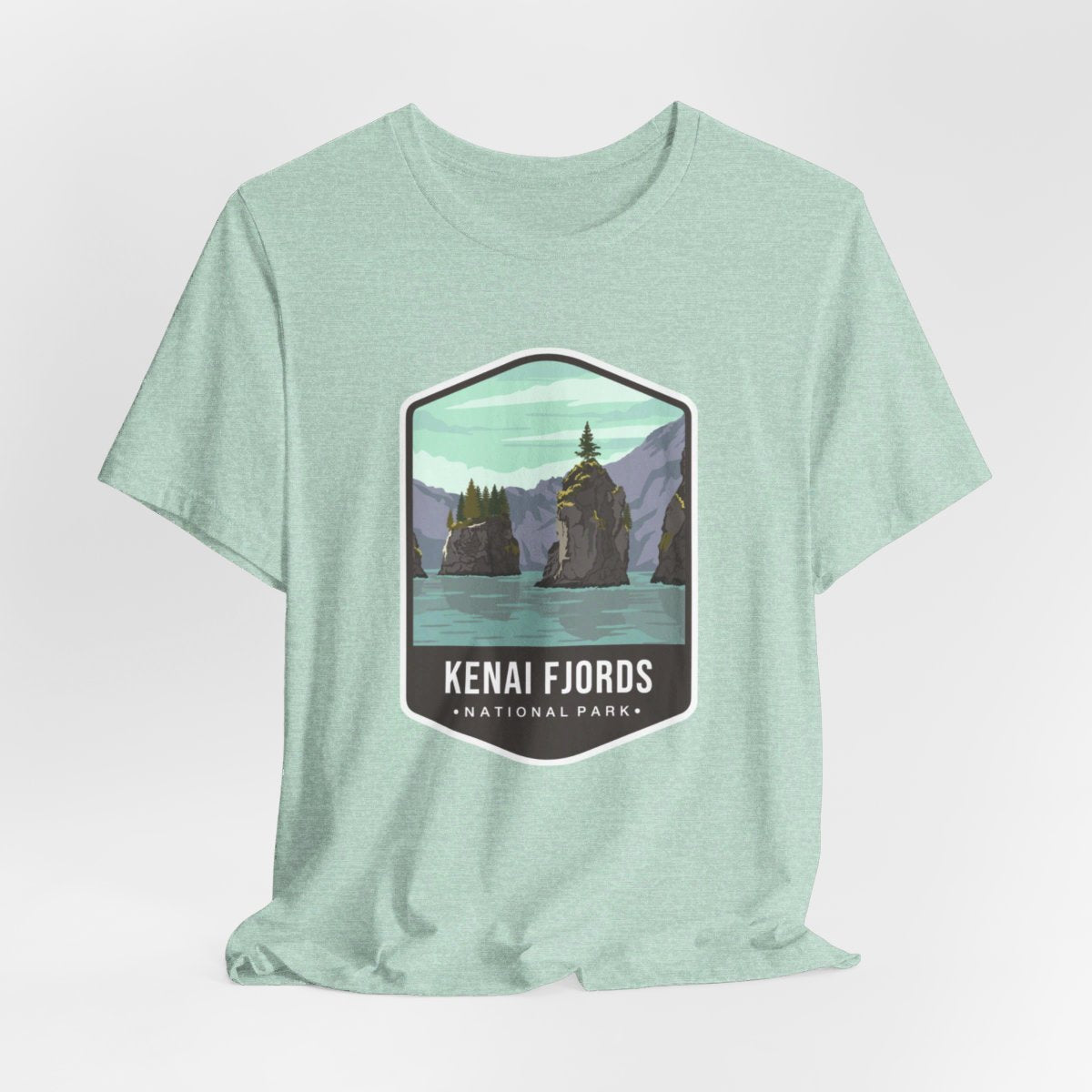 Kenai Fjords National Park Color Badge 01 Short Sleeve Tee