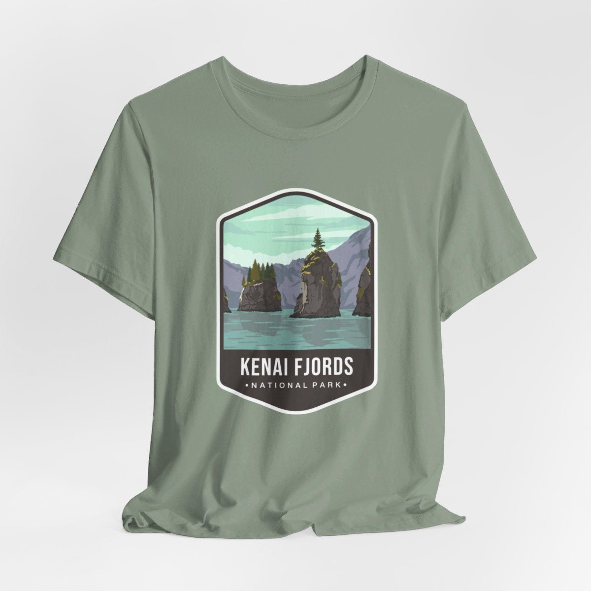 Kenai Fjords National Park Color Badge 01 Short Sleeve Tee