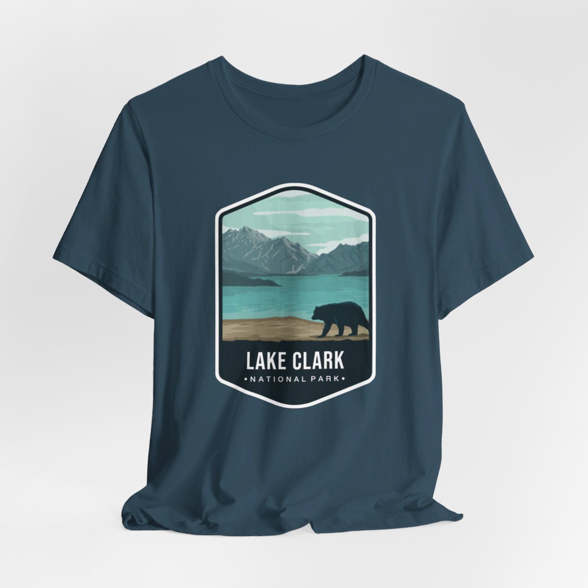 Lake Clark National Park Color Badge 01 Short Sleeve Tee