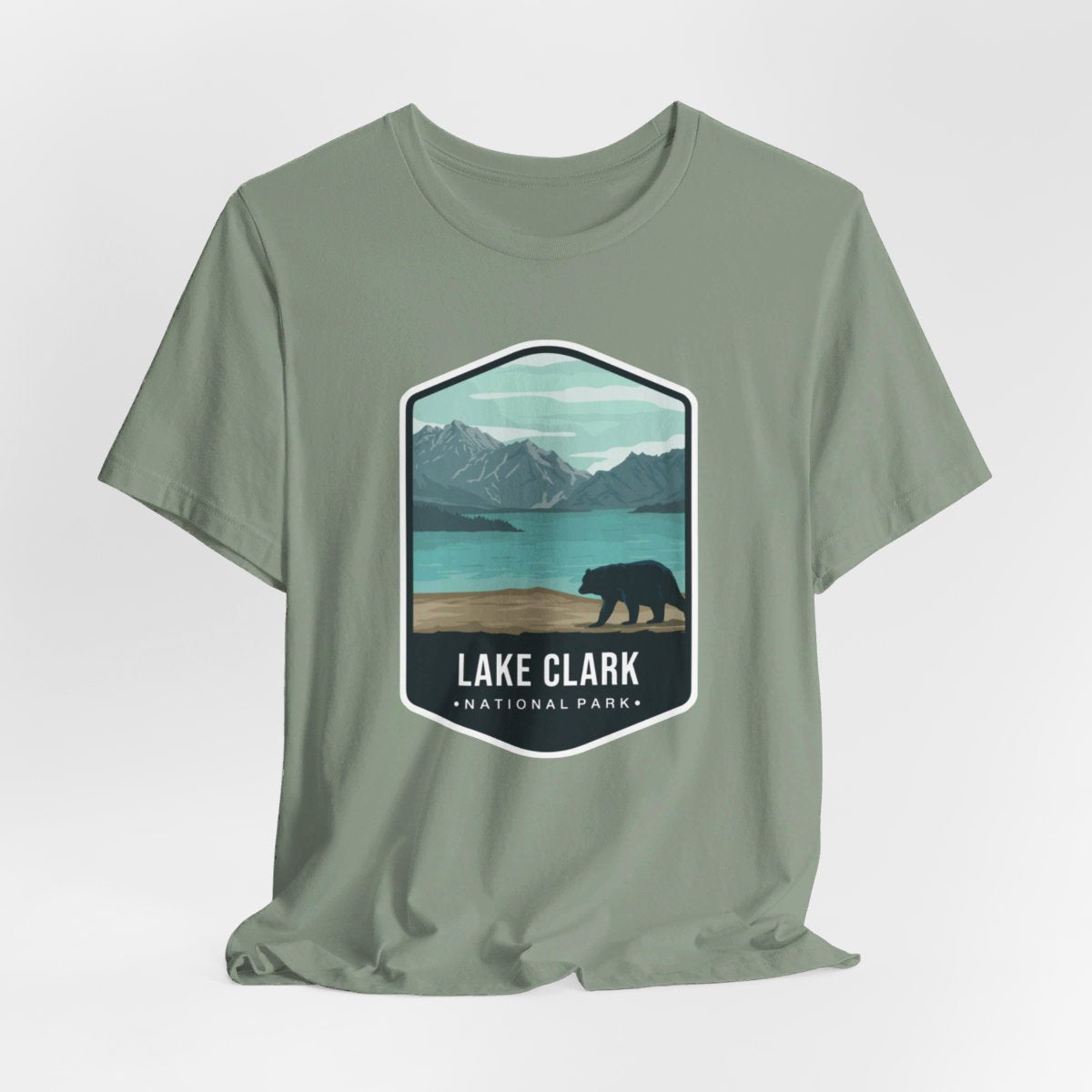 Lake Clark National Park Color Badge 01 Short Sleeve Tee