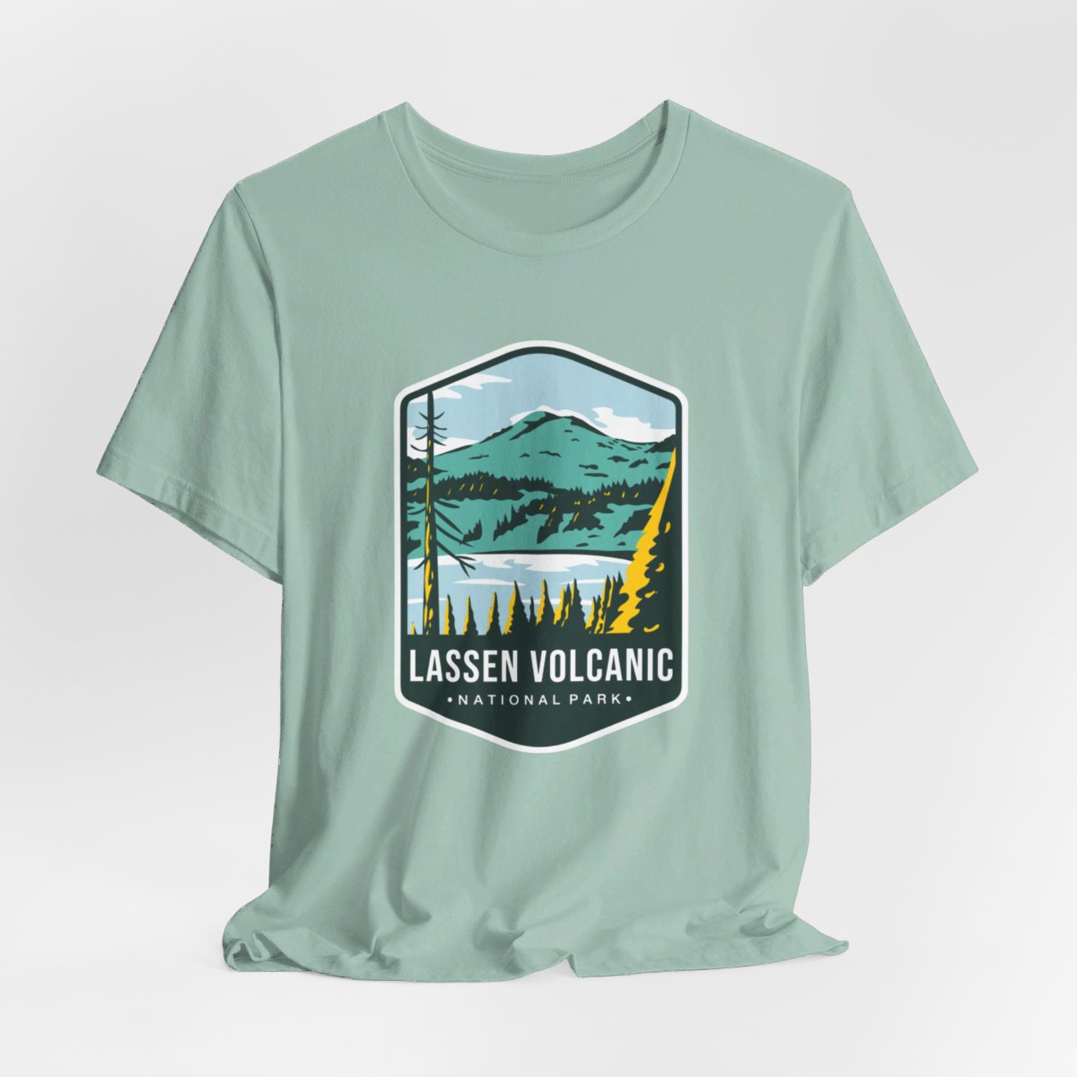 Lassen Volcanic National Park Color Badge 01 Short Sleeve Tee