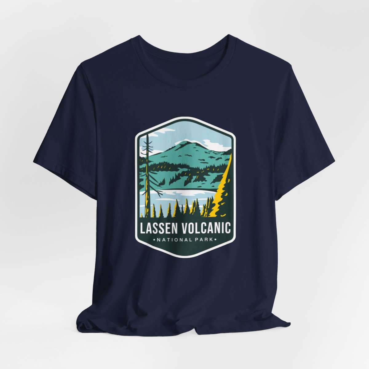 Lassen Volcanic National Park Color Badge 01 Short Sleeve Tee