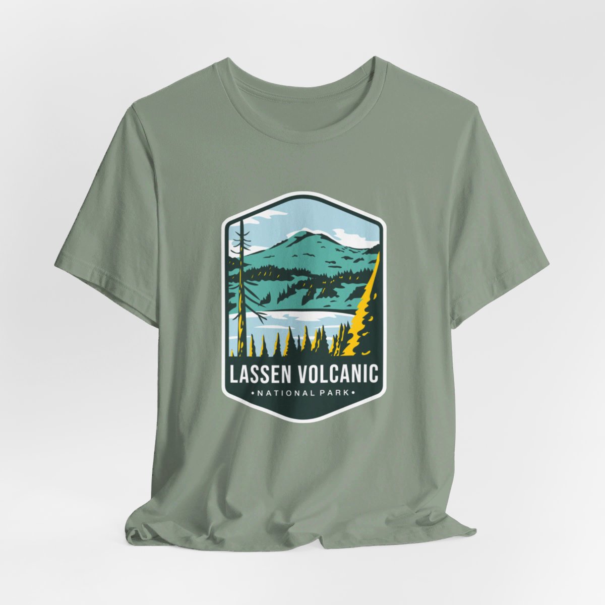 Lassen Volcanic National Park Color Badge 01 Short Sleeve Tee