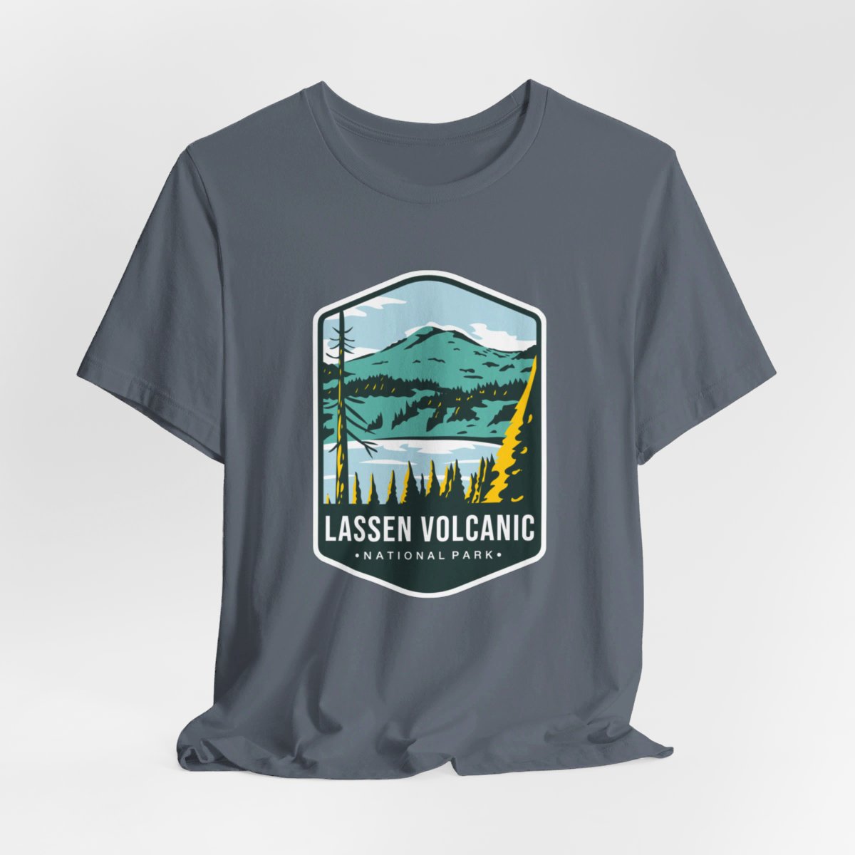 Lassen Volcanic National Park Color Badge 01 Short Sleeve Tee