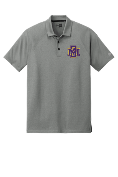 MB Purple and Gold Logo Power Short Sleeve Polo