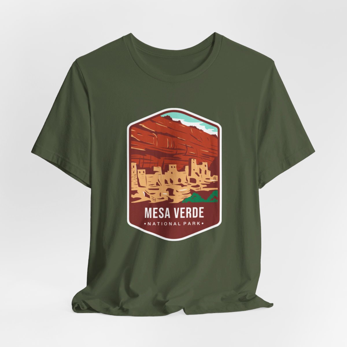 Mesa Verde National Park Color Badge 01 Short Sleeve Tee