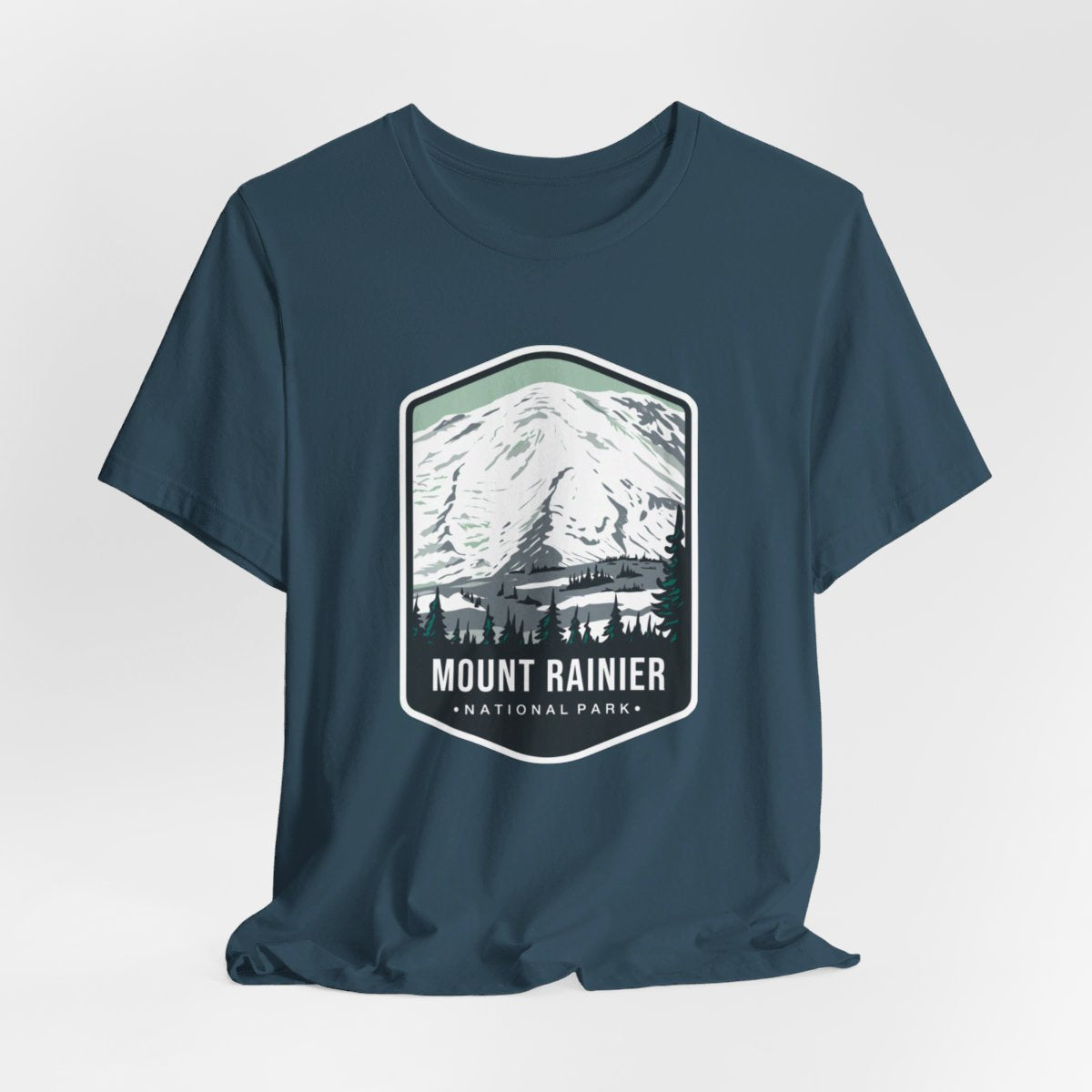 Mount Rainer National Park Color Badge 01 Short Sleeve Tee