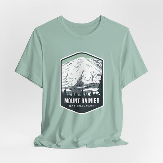 Mount Rainer National Park Color Badge 01 Short Sleeve Tee